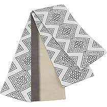 Amazon | [宝来織] 半幅帯 紙こぎん四寸 -30C- 米沢織 長尺 絹